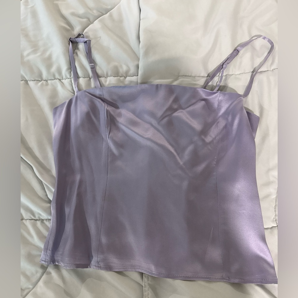 Reformation top silky material